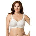 thumbnail image 1 of Women's Elila 1515 Jacquard Front Close Wireless Softcup Bra (White 50J), 1 of 3
