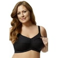 thumbnail image 1 of Women's Elila 1613 Cotton Cup Wireless Soft Cup Nursing Bra (Black 42J), 1 of 3