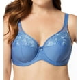 thumbnail image 1 of Women's Elila 2401 Embroidered Microfiber Underwire Bra (Celestial Blue 42G), 1 of 4