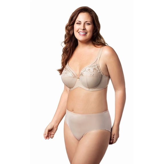 Elila Women's Plus Size Back to Basics Underwire Bra, Full Coverage & Support, Style 2401 Beige