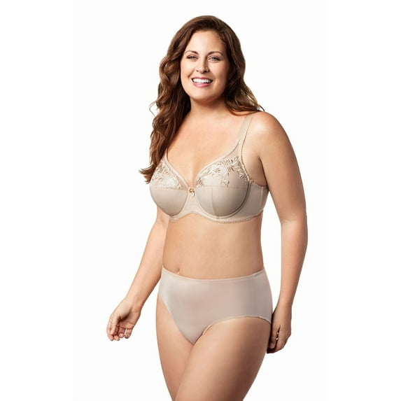 Elila Women's Plus Size Back to Basics Underwire Bra, Full Coverage & Support, Style 2401 Beige