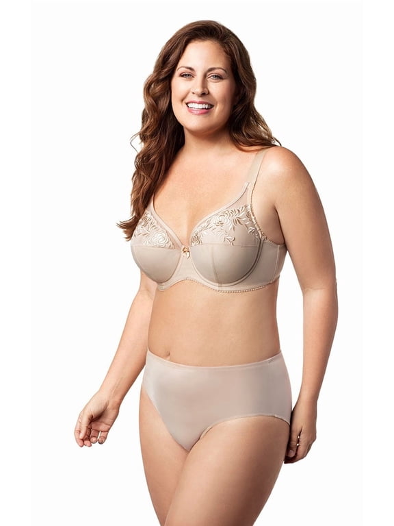 Women's Plus Size Back to Basics Underwire Bra, Full Coverage & Support, Style 2401 Beige