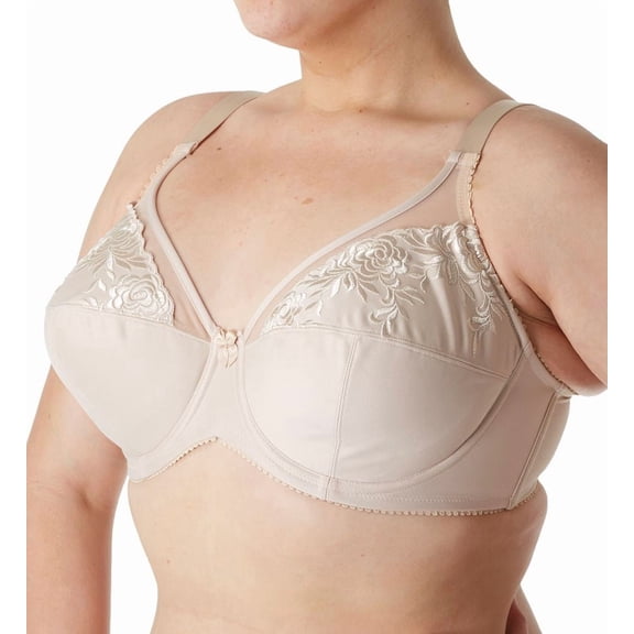 Elila Women's Plus Size Back to Basics Underwire Bra, Full Coverage & Support, Style 2401 Beige