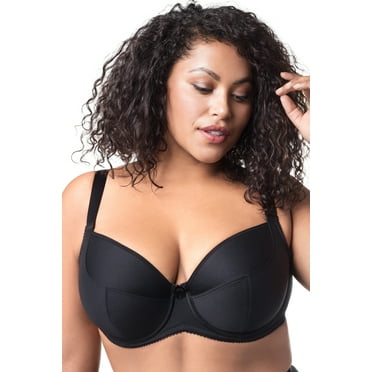 Women's Elila 2517 Balcony Underwire Bra (Black 42J)
