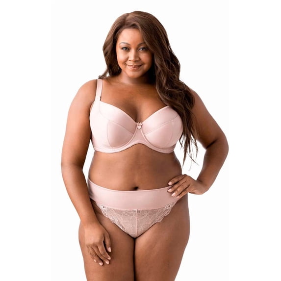 Elila Women's Plus Size Simple Curves Underwire Balcony Bra, Medium Coverage Lift & Support, Style 2818 Dusty Rose