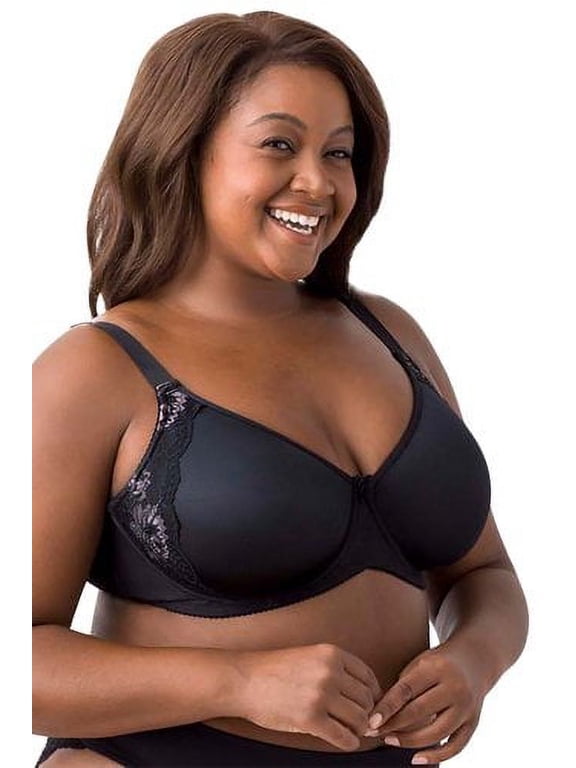 Women's Elila 2911 Microfiber & Lace Molded Underwire (Black 36J)