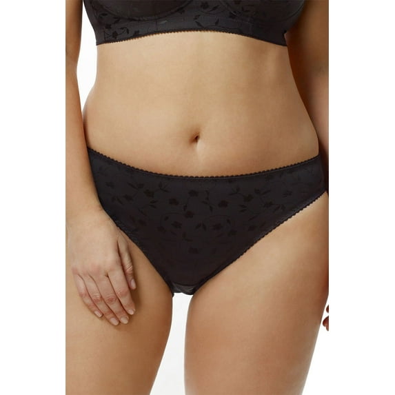 Women's Elila 3405 Jacquard Panty (Black 10X)