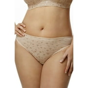 Womens Elila 3405 Jacquard Panty Nude 2X