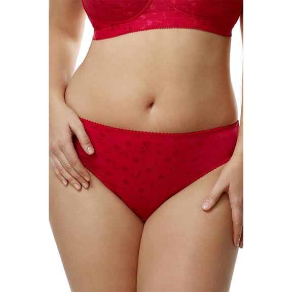 Women's Elila 3405 Jacquard Panty (Red 10X)