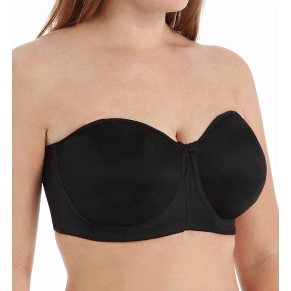Women's Elila 4820 Strapless Molded Spacer Foam Underwire Bra (Black 34E)