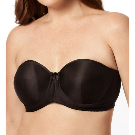 Women's Elila 4820 Strapless Molded Spacer Foam Underwire Bra (Black 34H)