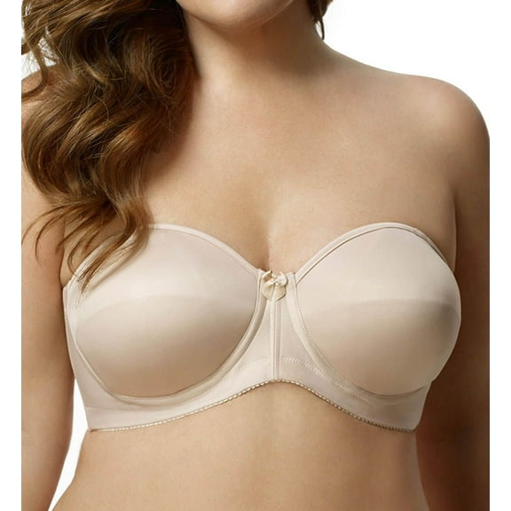 Women's Elila 4820 Strapless Molded Spacer Foam Underwire Bra (Nude 40F)