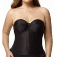 thumbnail image 1 of Women's Elila 6421 Long Strapless Longline Underwire Bra (Black 42H), 1 of 4