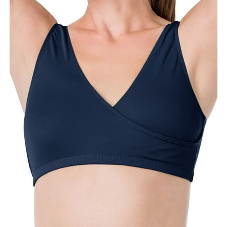 Women's Elita 8838 Silk Magic Microfiber Crossover Cami Bra (Rich Royal 32)