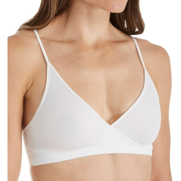 Women's Elita 8864 Silk Magic Microfiber Crossover Spaghetti Bra (Porcelain 36)