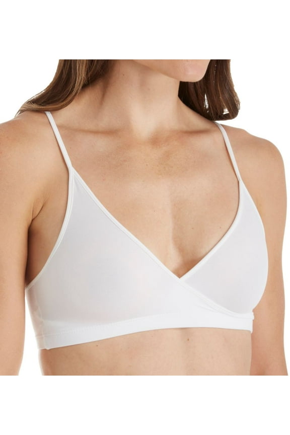 Women's Elita 8864 Silk Magic Microfiber Crossover Spaghetti Bra (Porcelain 36)