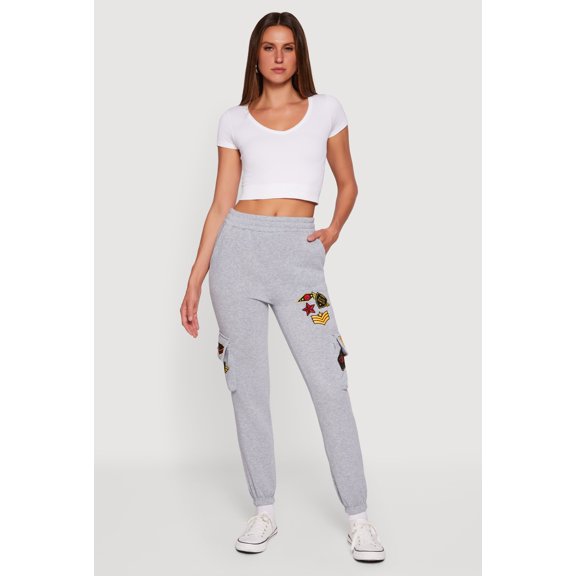 Women's Elite Force Patch Graphic High Waisted Sweatpants