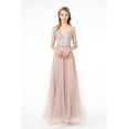 thumbnail image 1 of Women's Elizabeth K Embellished Dress Gl2892 Mauve Size L, 1 of 5
