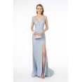 thumbnail image 1 of Women's Elizabeth K Glitter Formal Gown Gl2898 Blue Size XS, 1 of 5