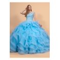 thumbnail image 1 of Women's Elizabeth K Jeweled Cap Sleeve Ball Gown Gl1600 Blue Size XL, 1 of 5