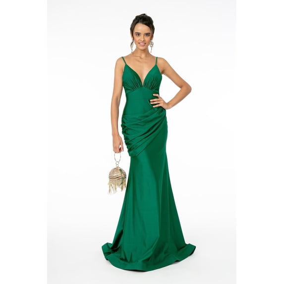 Women's Elizabeth K Long Bodycon Dress Mermaid Evening Elegant Gown Gl1815 Green Size 3XL