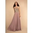 thumbnail image 1 of Women's Elizabeth K Long Embellished Chiffon Gown Gl1571 Mauve Size XS, 1 of 5