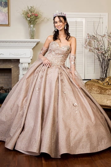 quince rose gold dresses Rose Gold Quinceaera Dresses