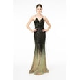 thumbnail image 1 of Women's Elizabeth K Sequin Ombre Long Dress Gl2899 Black Size M New Year's Eve, 1 of 3