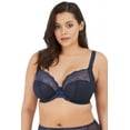 thumbnail image 1 of Women's Elomi Best EL4382 Charley Underwire Stretch Lace Plunge Bra (Navy 38E), 1 of 27