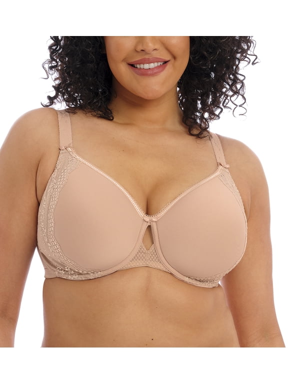 Women's Elomi Best EL4383 Charley Underwire Spacer T-Shirt Bra (Fawn 36FF)