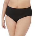 thumbnail image 1 of Women's Elomi Best EL4565 Smooth Full Brief Panty (Black 1X-2X), 1 of 4