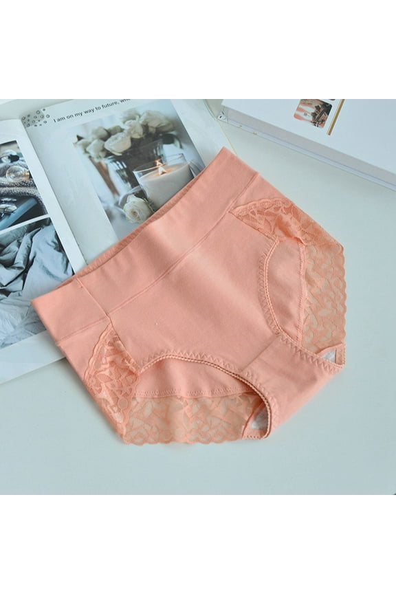 Women's Elongated Crotch Plus Size Belly Cinching High Waisted Breathable Briefs Pads Underwear for Women plus Size French Cut Panties for Women Underwear Women Pack Womens plus Size Underwear 20 for