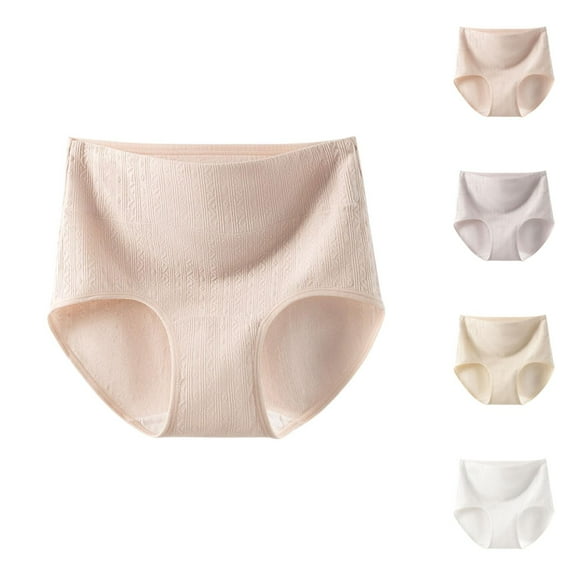 Women's Elongated Crotch Plus Size Belly Cinching High Waisted Breathable Briefs Calzones Para Mujer