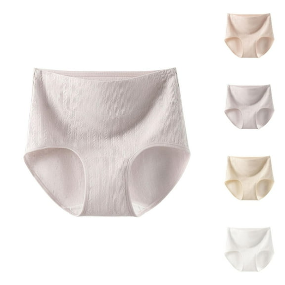 Women's Elongated Crotch Plus Size Belly Cinching High Waisted Breathable Briefs