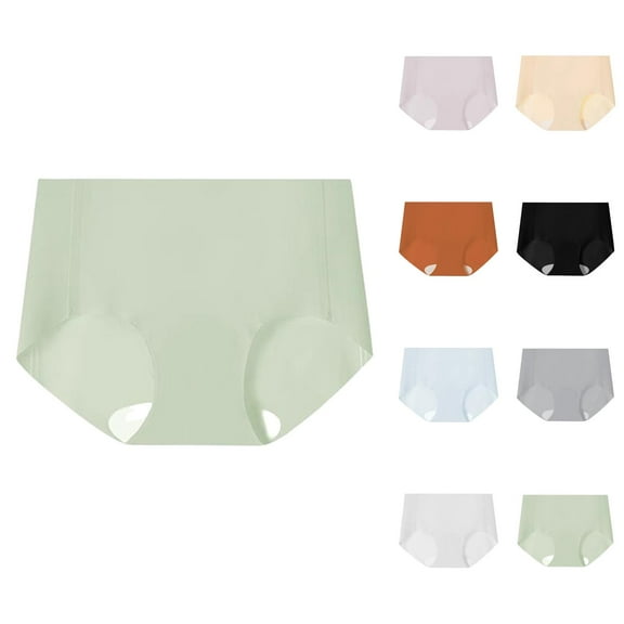 Women's Elongated Crotch Plus Size Belly Cinching High Waisted Breathable Briefs Womens Breathable Underwear