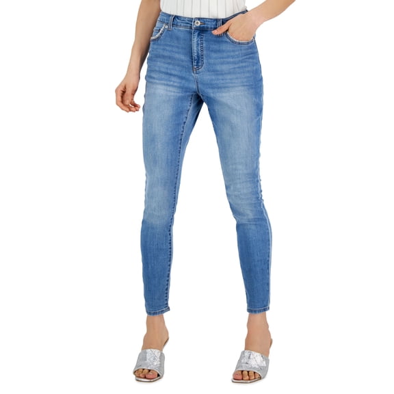 Women's Embellished High-Rise Skinny Jeans Dark Indigo 2