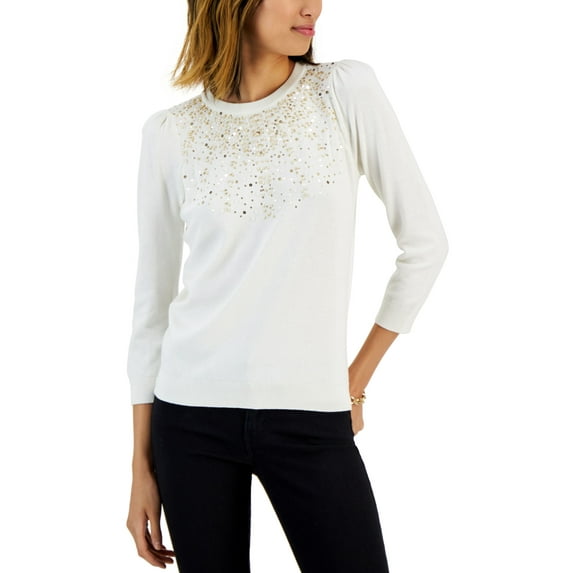 Women's Embellished Sweater Cloud XXL