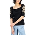 thumbnail image 1 of Women's Embellished Top Deep Black S, 1 of 1