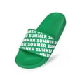 thumbnail image 1 of Women's Embossed Slippers, Open Toe Rubber Pool Beach Shower Sandals Slides, 1 of 8