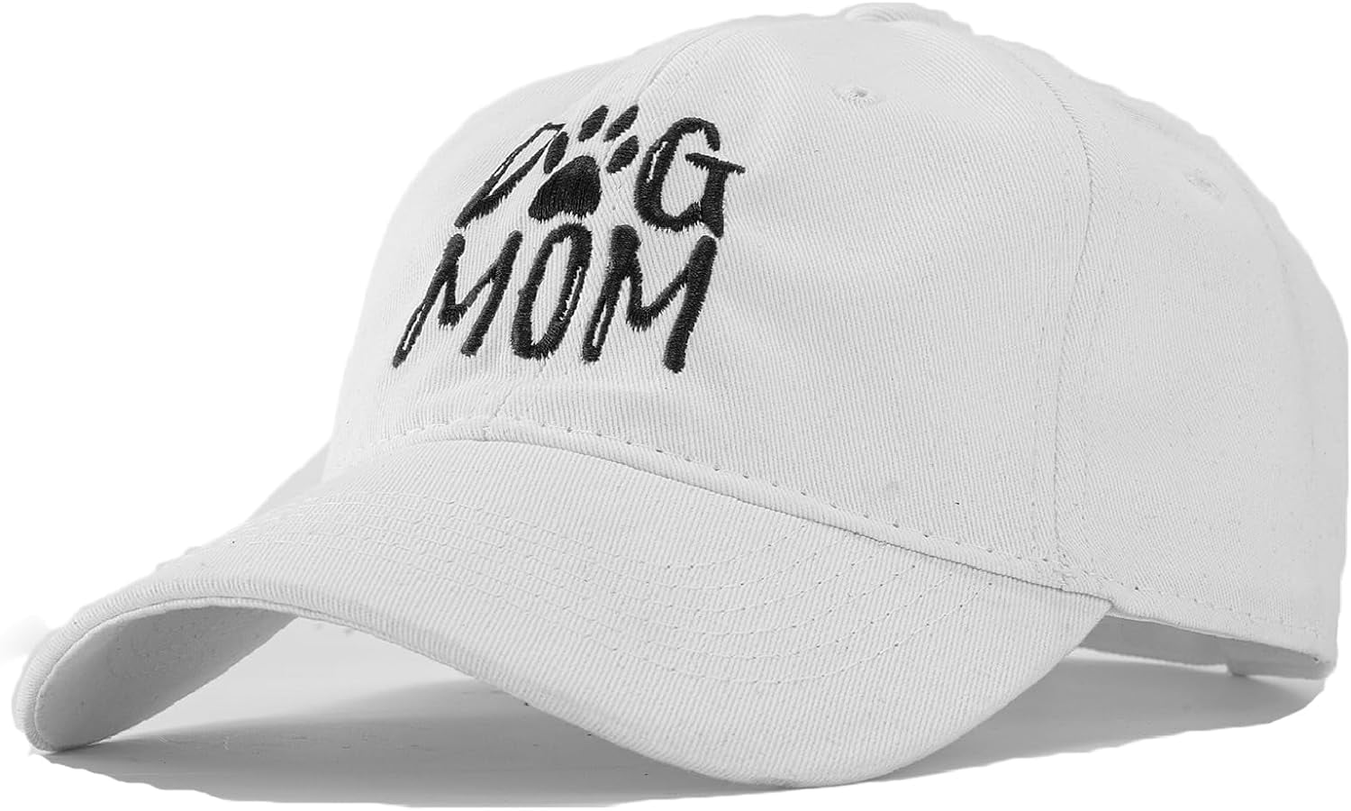 Adjustable Embroidered Dog Mom Baseball Cap, Cotton Hat for Women Dog Mom Hat - Happy Tail Pet Supply main image 3