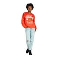 thumbnail image 1 of Women’s Embroidered Graphic Sweatshirt with Long Sleeves, Sizes XXS-XXL, 1 of 4