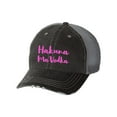 thumbnail image 1 of Women's Embroidered Hakuna Ma'Vodka Baseball cap, Black/Mega, 1 of 4