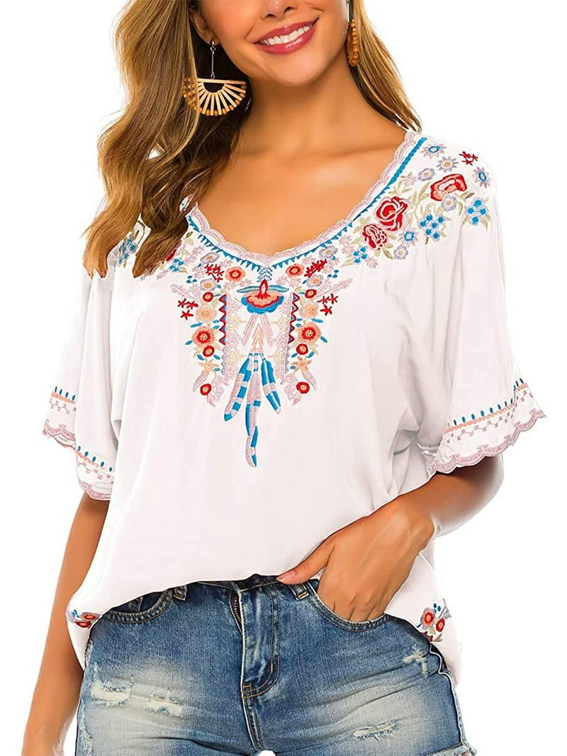 トップス EAPHI EMBROIDERY SHORT SLEEVE SHIRTS トップス EAPHI EMBROIDERY SHORT SLEEVE SHIRTS EMBROIDERY