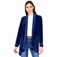 thumbnail image 1 of Women's Embroidered Velvet Open Front Cardigan, 1 of 20