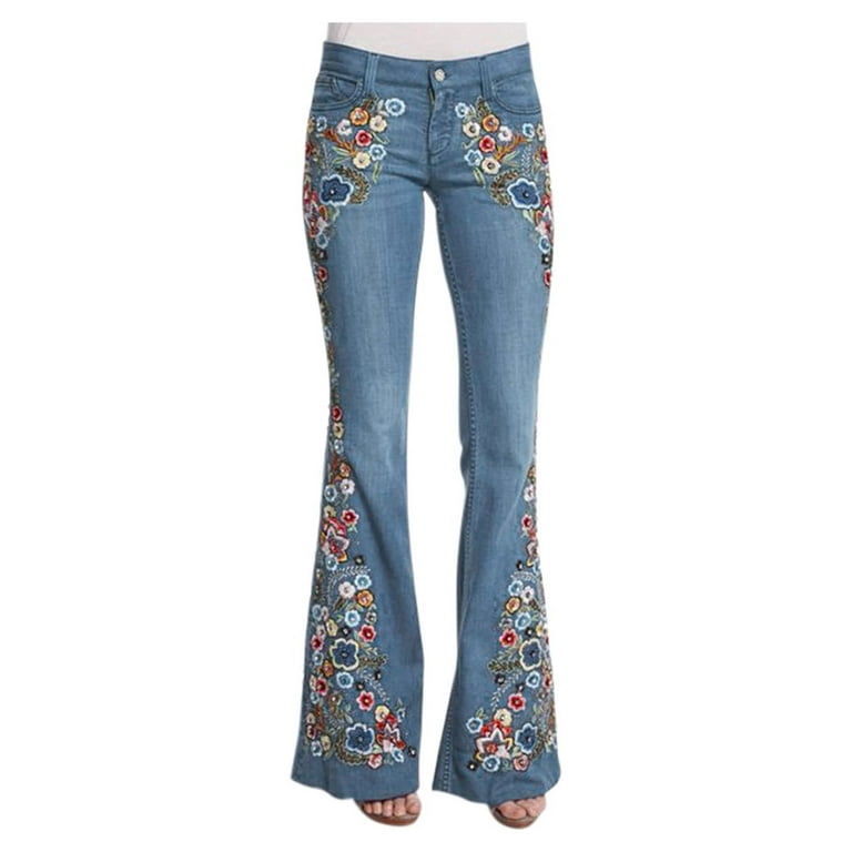 https://i5.walmartimages.com/seo/Women-s-Embroidery-Floral-Flared-Jeans-Casual-Bell-Bottom-Long-Denim-Pants_ac8e591f-1456-46b5-9b56-d3a3dcd05b73.7b5dc36b26eb413f5cefd23d9378b5d5.jpeg?odnHeight=768&odnWidth=768&odnBg=FFFFFF