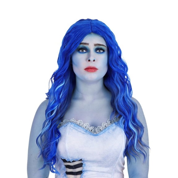 Women's Emily Corpse Bride Blue Costume Wig | Movie Accessories