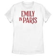 thumbnail image 1 of Women's Emily in Paris Red Logo  Graphic Tee White / Logo Medium, 1 of 4