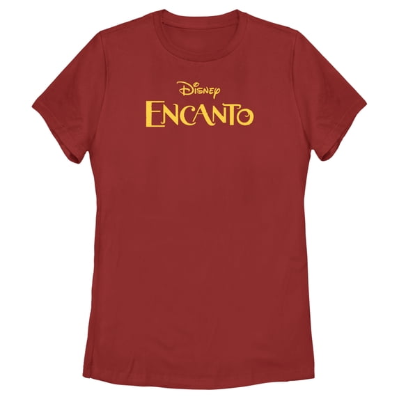 Women's Encanto Classic Logo Graphic Tee Red Small