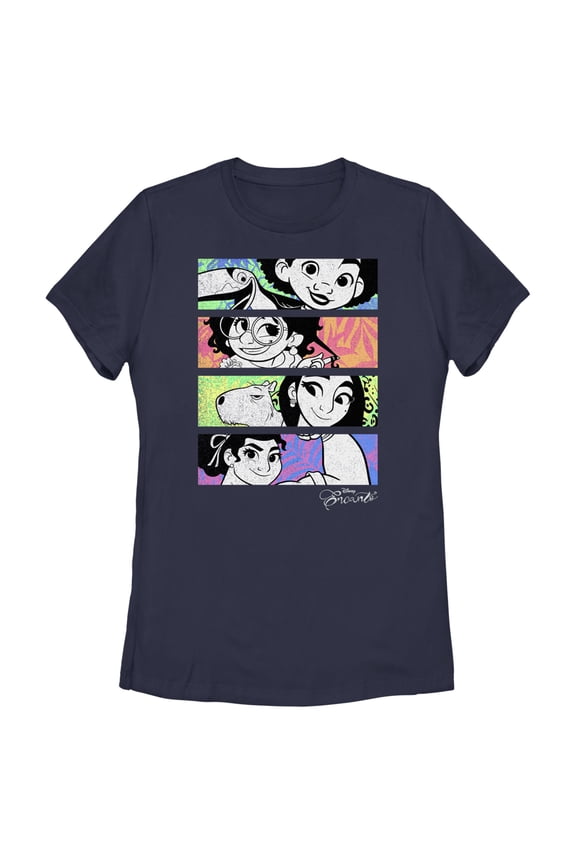 Women's Encanto Family Box Up  Graphic Tee Navy Blue Medium