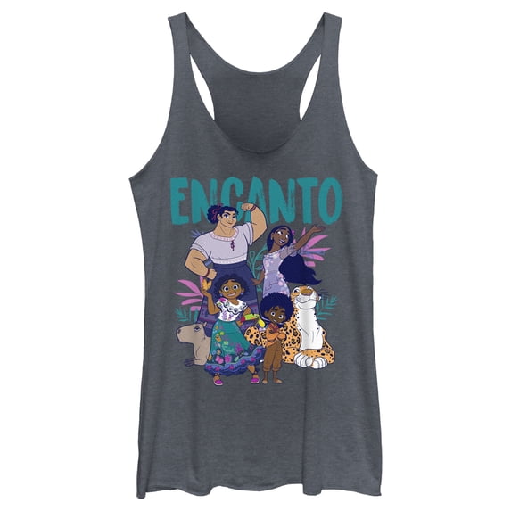 Women's Encanto The Family With Magical Gifts Racerback Tank Top Navy Blue Heather Small